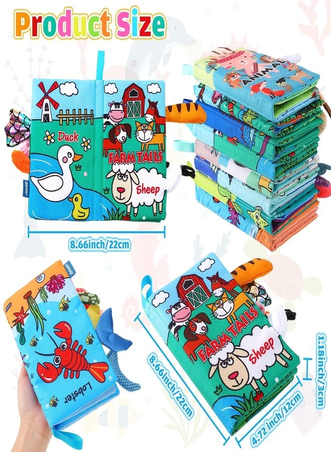 BeFunky مجموعة كتب بي فانكي للأطفال الرضع (8 قطع) ذات تباين عالٍ وصوت خشخشة، مناسبة للأطفال من عمر 0 إلى 6 أشهر، ألعاب حسية للأطفال، كتب ناعمة للأطفال الرضع، كتب تفاعلية، هدايا مثالية لمقعد السيارة، السفر، أساسيات تنمية مهارات التعلم المبكر للأطفال حديثي الولادة. - Image 4